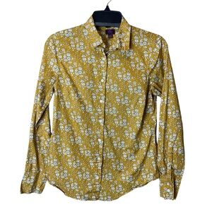 J Crew Liberty Slim Perfect Shirt Floral J5565 - Size 2